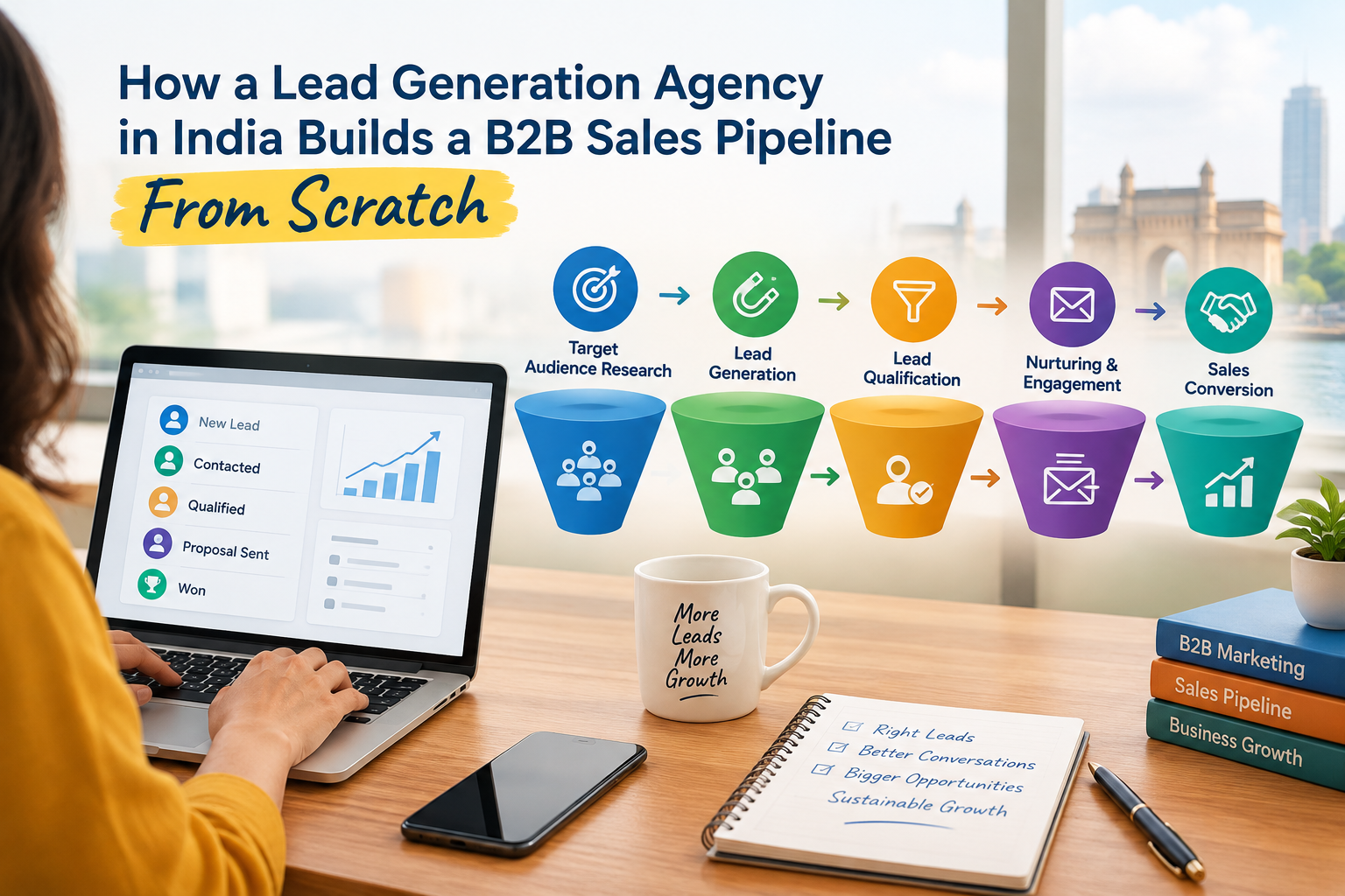 How a lead generation agency in India builds a B2B pipeline